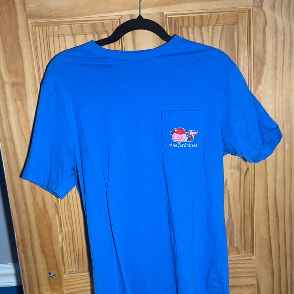 Vineyard Vines Bright Blue Tee with Logo